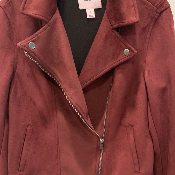 NWOT! OLD NAVY - burgundy faux suede jacket, size S, in perfect condition - Picture 4 of 7
